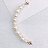 Wholesale Alloy Frosted Pearl Bow Bracelet With Screw Buckle Electroplated Trendy For Women