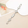 Wholesale Alloy Frosted Pearl Bow Bracelet With Screw Buckle Electroplated Trendy For Women