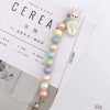 Wholesale Alloy Frosted Pearl Bow Bracelet With Screw Buckle Electroplated Trendy For Women