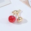 Wholesale Alloy Fruit Cherry Style Electroplated Diy Earrings And Hair Accessory Pendant Materials