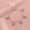 Wholesale Alloy Fruit Love Pendant Bracelet For Men And Women With Electroplating