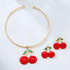 Wholesale Alloy Fruit Pattern Electroplated Women's Earrings