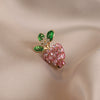 Wholesale Alloy Fruit Shape Electroplated Brooch For Women