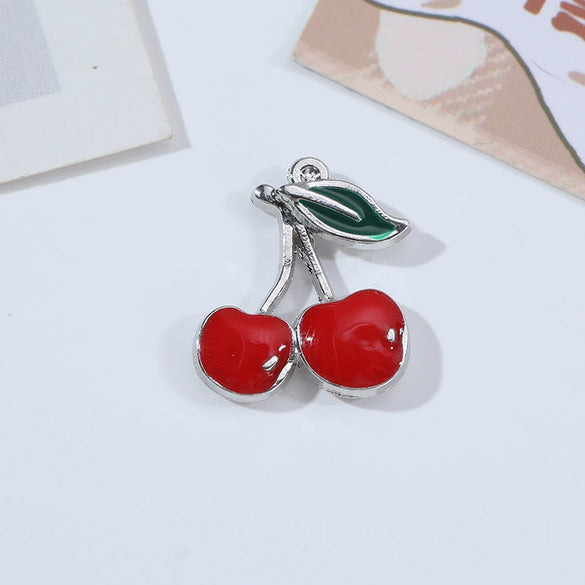 Wholesale Alloy Fruit Style Dripping Oil Jewelry Accessories Including Bracelet Pendant Necklace Earrings