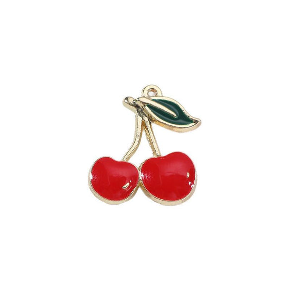 Wholesale Alloy Fruit Style Dripping Oil Jewelry Accessories Including Bracelet Pendant Necklace Earrings