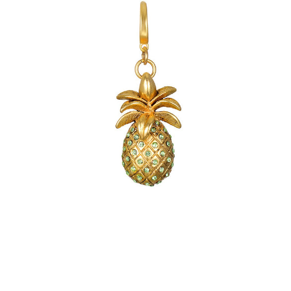 Wholesale Alloy Fruit Style Watermelon Pendant Necklace With 18K Gold Electroplating For Women