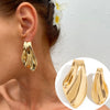 Wholesale Alloy Geometric And Flower Pattern Exaggerated Electroplated Women's Earrings