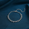 Wholesale Alloy Geometric Anklet Inlaid With Artificial Gemstones And Semiprecious Stones