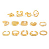 Wholesale Alloy Geometric Asymmetrical Water Drop Hug Ring With Electroplating For Women
