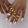 Wholesale Alloy Geometric Asymmetrical Water Drop Hug Ring With Electroplating For Women