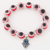 Wholesale Alloy Geometric Beaded Evil Eye Hand Of Fatima Women's Bracelet Jewelry