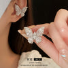Wholesale Alloy Geometric Butterfly Women's Cold Style Fashion Light Luxury Ear Bone Clip Earrings With Electroplating