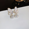 Wholesale Alloy Geometric Butterfly Women's Cold Style Fashion Light Luxury Ear Bone Clip Earrings With Electroplating