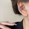 Wholesale Alloy Geometric Butterfly Women's Cold Style Fashion Light Luxury Ear Bone Clip Earrings With Electroplating