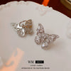 Wholesale Alloy Geometric Butterfly Women's Cold Style Fashion Light Luxury Ear Bone Clip Earrings With Electroplating
