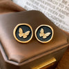 Wholesale Alloy Geometric Butterfly Women's Cold Style Fashion Light Luxury Ear Bone Clip Earrings With Electroplating