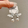 Wholesale Alloy Geometric Butterfly Women's Cold Style Fashion Light Luxury Ear Bone Clip Earrings With Electroplating