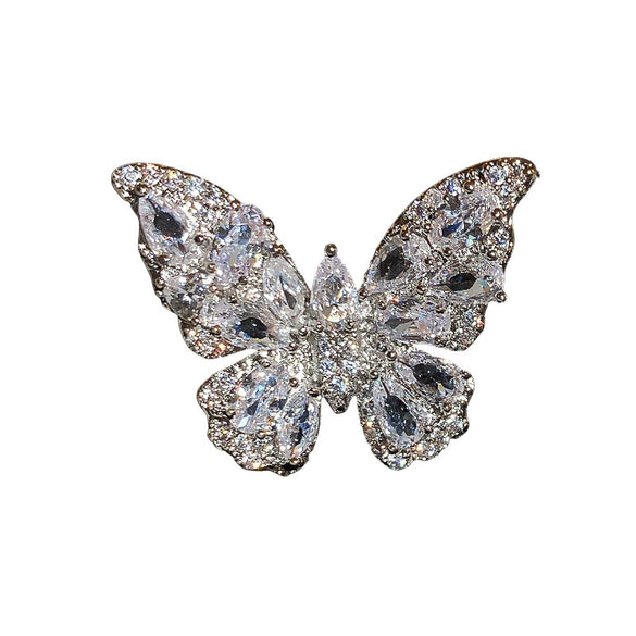 Wholesale Alloy Geometric Butterfly Women's Cold Style Fashion Light Luxury Ear Bone Clip Earrings With Electroplating