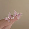 Wholesale Alloy Geometric Butterfly Women's Cold Style Fashion Light Luxury Ear Bone Clip Earrings With Electroplating