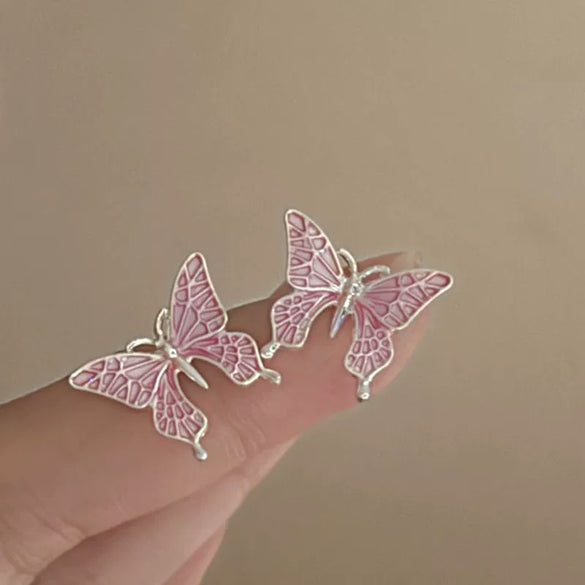 Wholesale Alloy Geometric Butterfly Women's Cold Style Fashion Light Luxury Ear Bone Clip Earrings With Electroplating