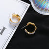 Wholesale Alloy Geometric Circle Cshaped Electroplated Women's Earrings