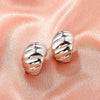 Wholesale Alloy Geometric Circle Cshaped Electroplated Women's Earrings