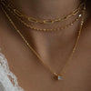 Wholesale Alloy Geometric Coin Round Pendant Snake Bone Chain Three Layer Women's Necklace Set With Electroplating