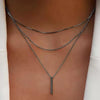 Wholesale Alloy Geometric Coin Round Pendant Snake Bone Chain Three Layer Women's Necklace Set With Electroplating
