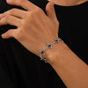 Wholesale Alloy Geometric Cross Electroplated Men's Hip Hop Bracelet
