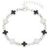 Wholesale Alloy Geometric Cross Electroplated Unisex Light Luxury Bracelet Jewelry
