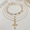 Wholesale Alloy Geometric Cross Handmade Pendant Necklace For Men Hiphop Style