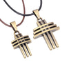 Wholesale Alloy Geometric Cross Imitation Bronze Fashion Jewelry Necklace