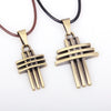 Wholesale Alloy Geometric Cross Imitation Bronze Fashion Jewelry Necklace