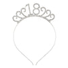 Wholesale Alloy Geometric Crown Headband Electroplated Women's Party Hair Accessories