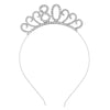 Wholesale Alloy Geometric Crown Headband Electroplated Women's Party Hair Accessories