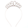 Wholesale Alloy Geometric Crown Headband Electroplated Women's Party Hair Accessories