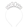 Wholesale Alloy Geometric Crown Headband Electroplated Women's Party Hair Accessories