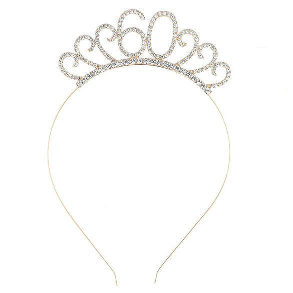 Wholesale Alloy Geometric Crown Headband Electroplated Women's Party Hair Accessories