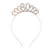 Wholesale Alloy Geometric Crown Headband Electroplated Women's Party Hair Accessories