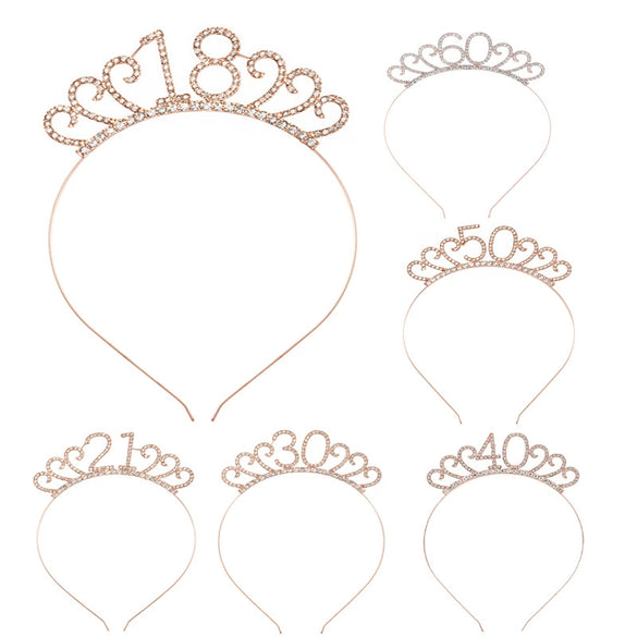 Wholesale Alloy Geometric Crown Headband Electroplated Women's Party Hair Accessories