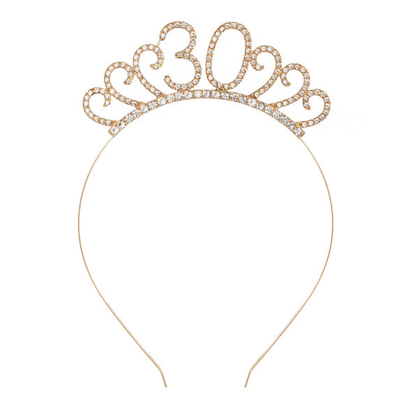 Wholesale Alloy Geometric Crown Headband Electroplated Women's Party Hair Accessories