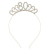 Wholesale Alloy Geometric Crown Headband Electroplated Women's Party Hair Accessories