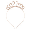 Wholesale Alloy Geometric Crown Headband Electroplated Women's Party Hair Accessories