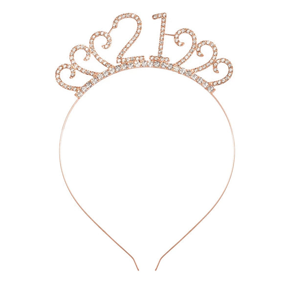 Wholesale Alloy Geometric Crown Headband Electroplated Women's Party Hair Accessories
