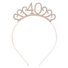 Wholesale Alloy Geometric Crown Headband Electroplated Women's Party Hair Accessories