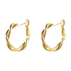 Wholesale Alloy Geometric Cshaped Electroplated Earrings For Women Retro Style