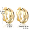 Wholesale Alloy Geometric Cshaped Electroplated Women's Ear Clips For Those Without Ear Holes Simple Style