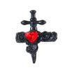 Wholesale Alloy Geometric Dark Gothic Rose Love Cross Ear Clips For Unisex And Women With Electroplating