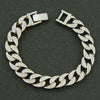 Wholesale Alloy Geometric Diamond Cuban Chain Bracelet For Men Hip Hop Style