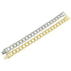 Wholesale Alloy Geometric Diamond Cuban Chain Bracelet For Men Hip Hop Style